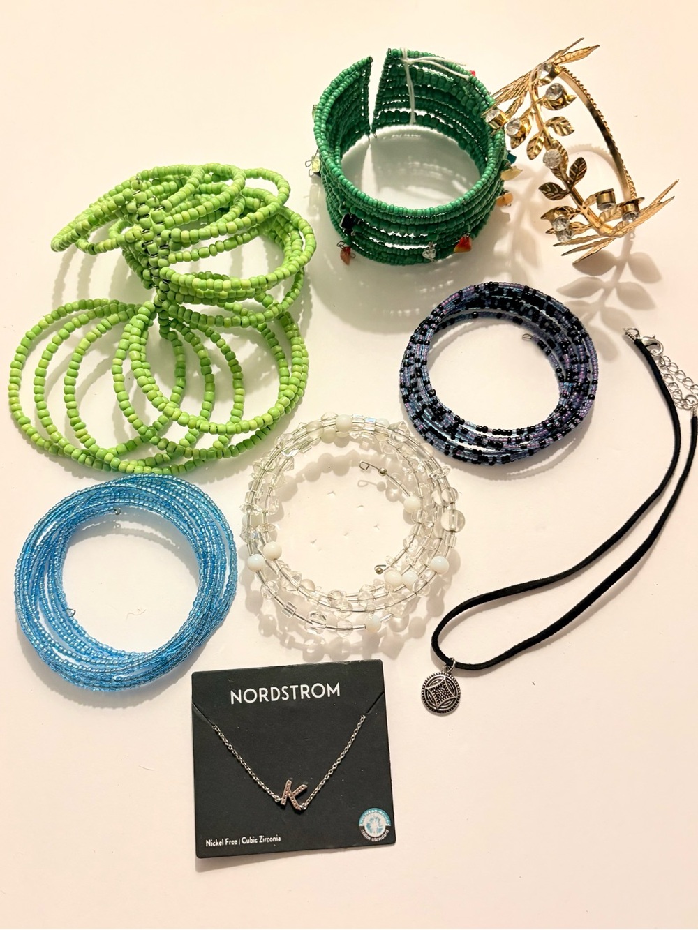 Set of 6 Bracelets and 2 Necklaces